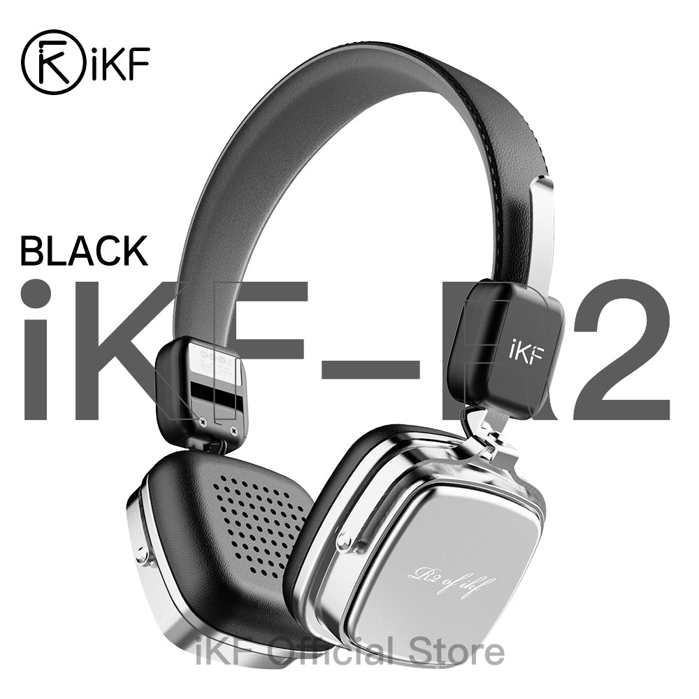 iKF R2 Retro Classic Wireless Headphones,On Ear Headset,Ergonomic Design,40mm Drivers, ENC Clear Call, Bluetooth & 3.5mm Wired, 60H Playback,Throwback 80s 90s,OOTD
