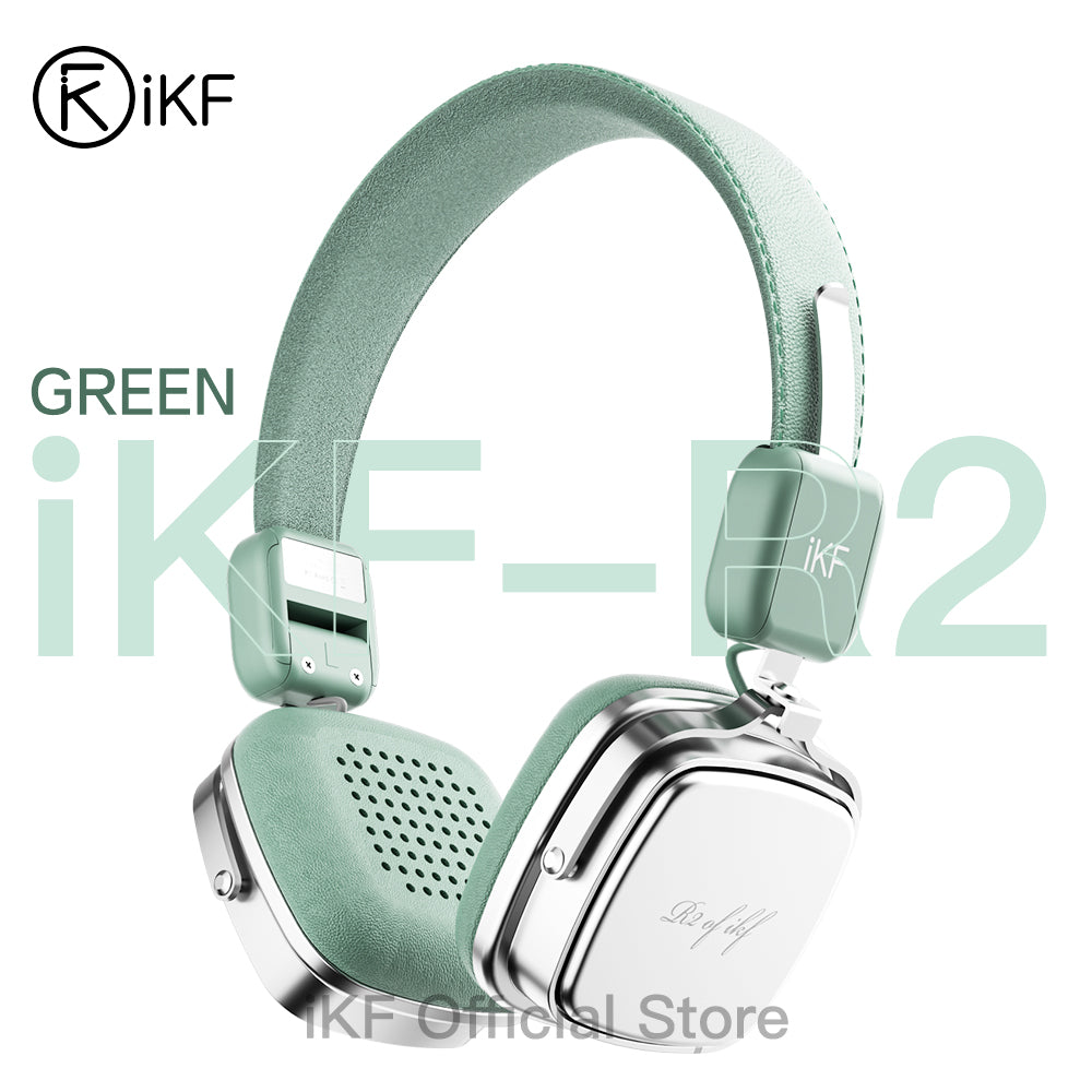 iKF R2 Wireless Retro Headphones Bluetooth V 5.4 ENC HiFi Sound Quality,60 Hours of Battery Life Listen to Music Game Mode ,Throwback Design OOTD Supports Wired/wireless