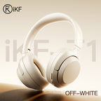 iKF T1 Wireless Bluetooth Headphones Over Ear 3.5mm Aux-in Wired Headset