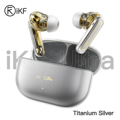 iKF Ultra Wireless Earbuds Active Noise Reducation Bluetooth Earphones Dual-Decive Connection ENC Call Reducation Game Mode