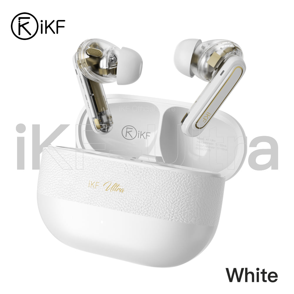 iKF Ultra Wireless Earbuds Active Noise Reducation Bluetooth Earphones Dual-Decive Connection ENC Call Reducation Game Mode