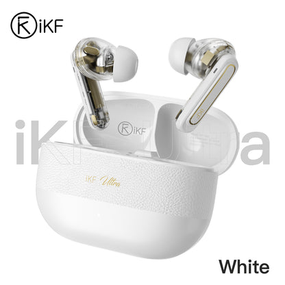 iKF Ultra Wireless Earbuds Active Noise Reducation Bluetooth Earphones Dual-Decive Connection ENC Call Reducation Game Mode