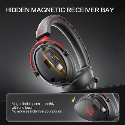 iKF V11 Max Wireless 2.4G Bluetooth Headphones Gaming Wired Headset 260H Playtime with Microphone for iOS/Android PC