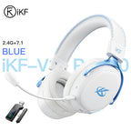 iKF V11 Pro Wireless 2.4G Bluetooth Headphones Gaming Wired Headset Esports