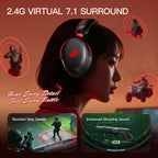 iKF V11 Pro Wireless 2.4G Bluetooth Headphones Gaming Wired Headset Esports