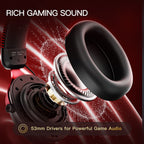 iKF V11 Pro Wireless 2.4G Bluetooth Headphones Gaming Wired Headset Esports