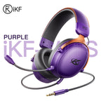 iKF V11S Wired Headphones Gaming Headset 7.1 Surround Sound 3.5mm USB-C Port