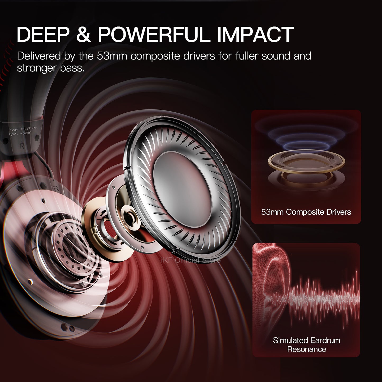 iKF V11S Wired Headphones Gaming Headset 7.1 Surround Sound Effect 3.5mm USB Port for PC Phone