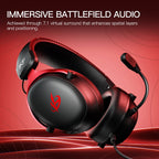 iKF V11S Wired Headphones Gaming Headset 7.1 Surround Sound 3.5mm USB-C Port