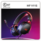 iKF V11S Wired Headphones Gaming Headset 7.1 Surround Sound 3.5mm USB-C Port