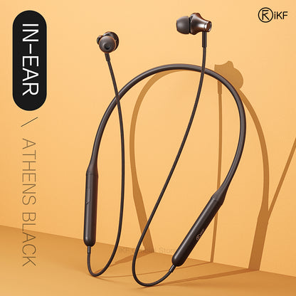 iKF W1 Wireless Earbuds Sports Neckband Bluetooth Headphones with Secure Fit, Waterproof, Low Latency Audio, ENC Mic for Clear Calls, Ideal for Running & Gym