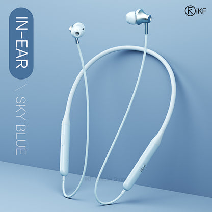 iKF W1 Wireless Earbuds Sports Neckband Bluetooth Headphones with Secure Fit, Waterproof, Low Latency Audio, ENC Mic for Clear Calls, Ideal for Running & Gym