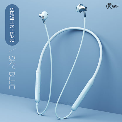 iKF W1 Wireless Earbuds Sports Neckband Bluetooth Headphones with Secure Fit, Waterproof, Low Latency Audio, ENC Mic for Clear Calls, Ideal for Running & Gym