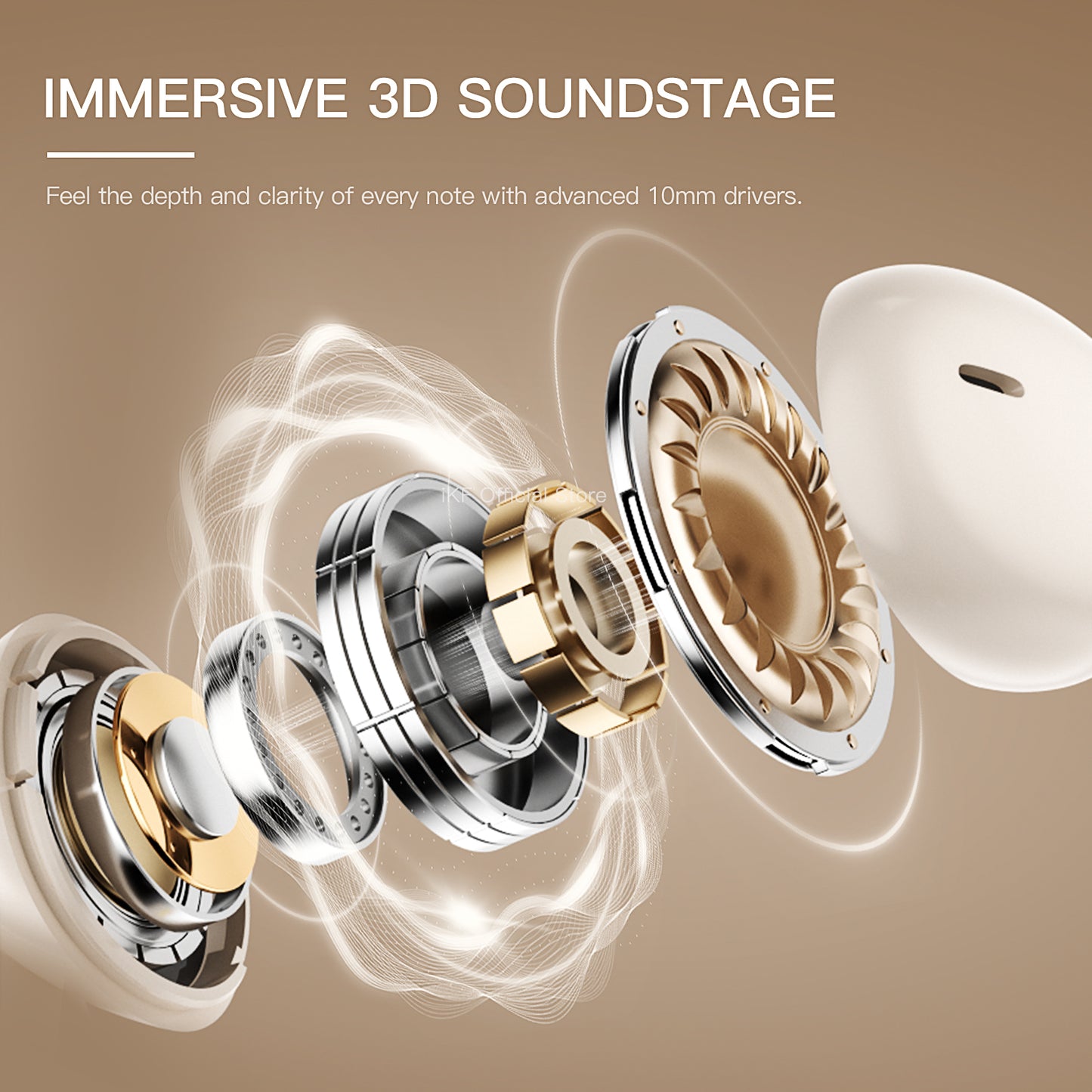 iKF Zing Pro Wireless Earbuds Advanced -55dB Hybrid Active Noise Cancelling, HiFi Sound LDAC Lossless Audio for iOS/Andriod