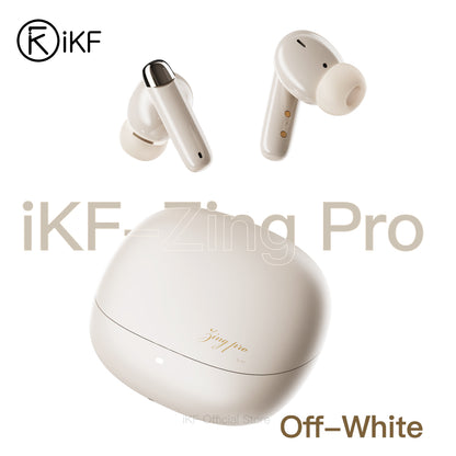 iKF Zing Pro Wireless Earbuds Advanced -55dB Hybrid Active Noise Cancelling, HiFi Sound LDAC Lossless Audio for iOS/Andriod