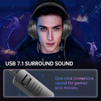iKF G11 Wired Headphones Gaming Headset 7.1 Surround Sound Effect 3.5mm USB with Mic