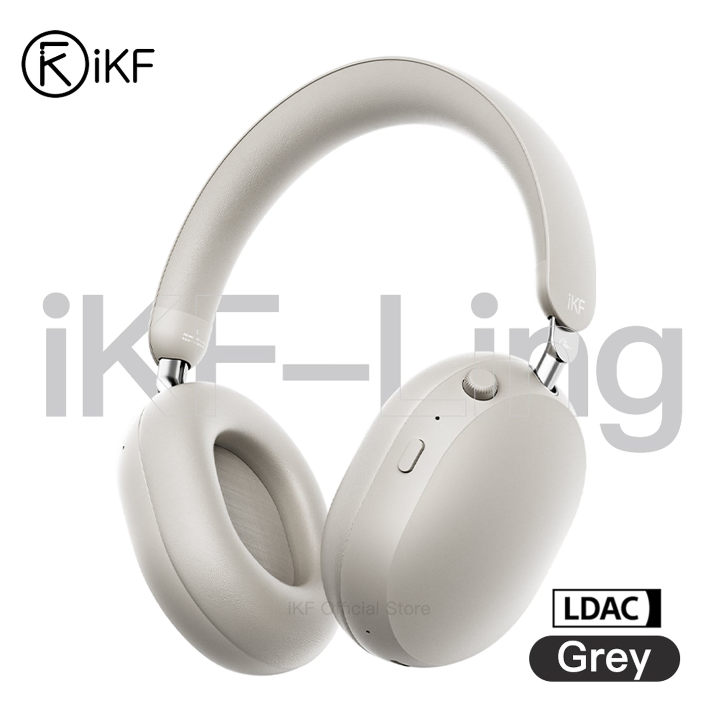 iKF Ling Wireless Bluetooth Headphones, Cartoon, Active Noise Reduction Headset, LDAC Hi-Res