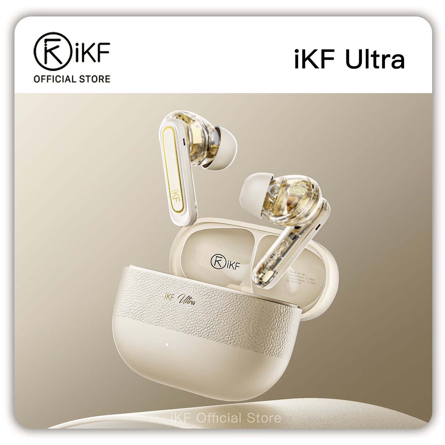iKF Ultra Wireless Earbuds Active Noise Reducation Bluetooth Earphones Dual-Decive Connection ENC Call Reducation Game Mode
