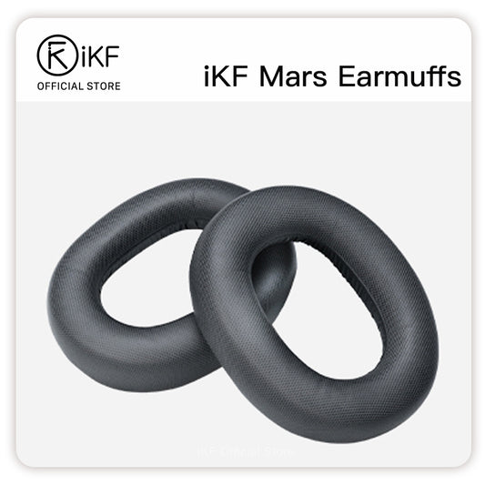 iKF Mars/Mars HiFi Special Earmuffs Replaceable Ear Cushions Soft Leather White  Gray  Blue
