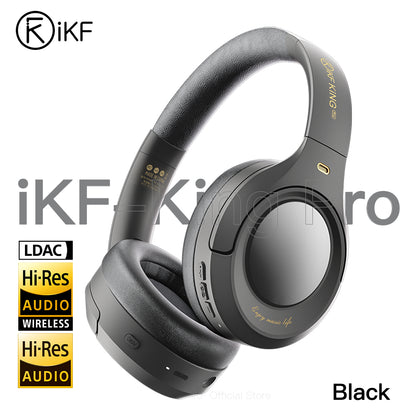 iKF King Pro 3.0 Active Noise Cancelling Bluetooth Wireless Headphones Hi-Res Audio Normal Battery Life Mode 170H 38ms Low Latency Mode