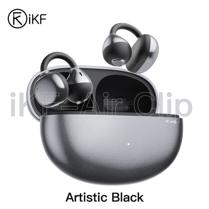 iKF Air Clip Wireless Bluetooth Earbuds Open Ear Earclip DS7.0 Leak Proof Stereo Sound For Sports/Workout iOS/Andriod