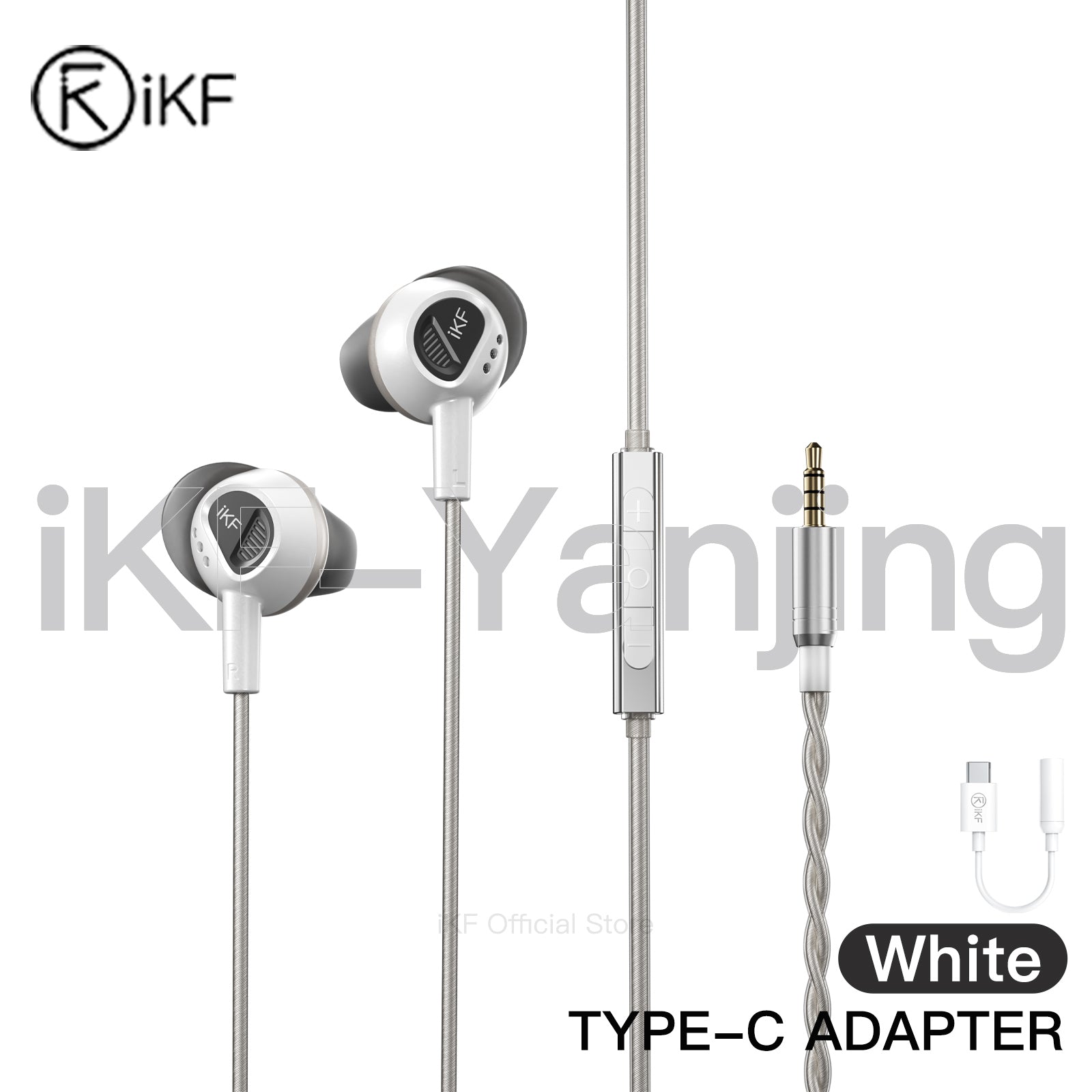 iKF Yanjing Wired Earphones Gaming Earbuds with Tactical Sound