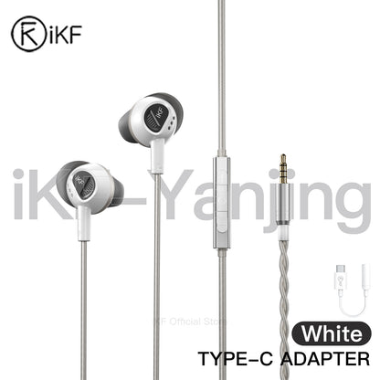 iKF Yanjing Wired Earphones Gaming Earbuds with Tactical Sound