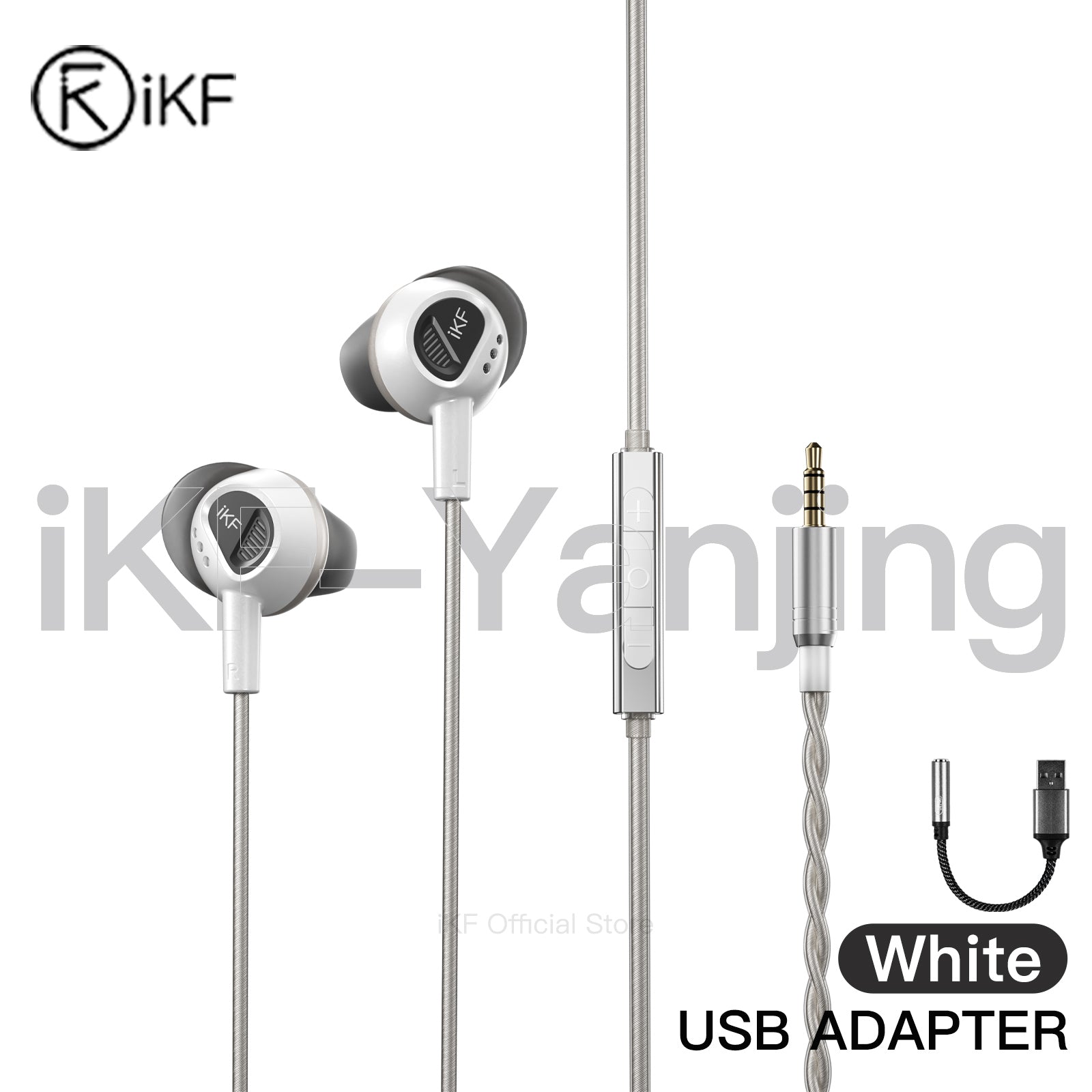 iKF Yanjing Wired Earphones Gaming Earbuds with Tactical Sound