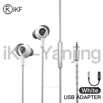 iKF Yanjing Wired Earphones Gaming Earbuds with Tactical Sound