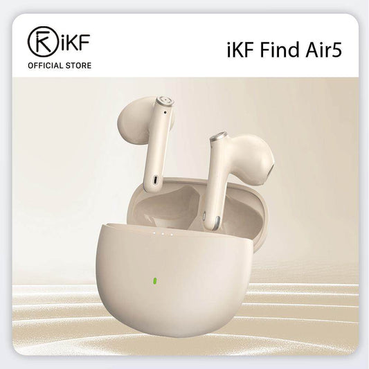 iKF Find Air 5 ワイヤレスイヤホン Bluetoothイヤホン セミインイヤー ミニ 快適装着 iOS/Android対応