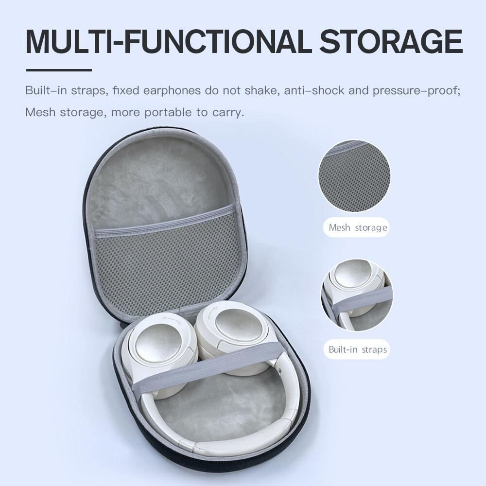 iKF Over-Ear Headphone Case Storage Bag King Universal T1 Waterproof And Anti-Drop Multi-Function Storage Box Data Cable Power Cord Portable Earphone Bag T2 K2 Dust Protection Box