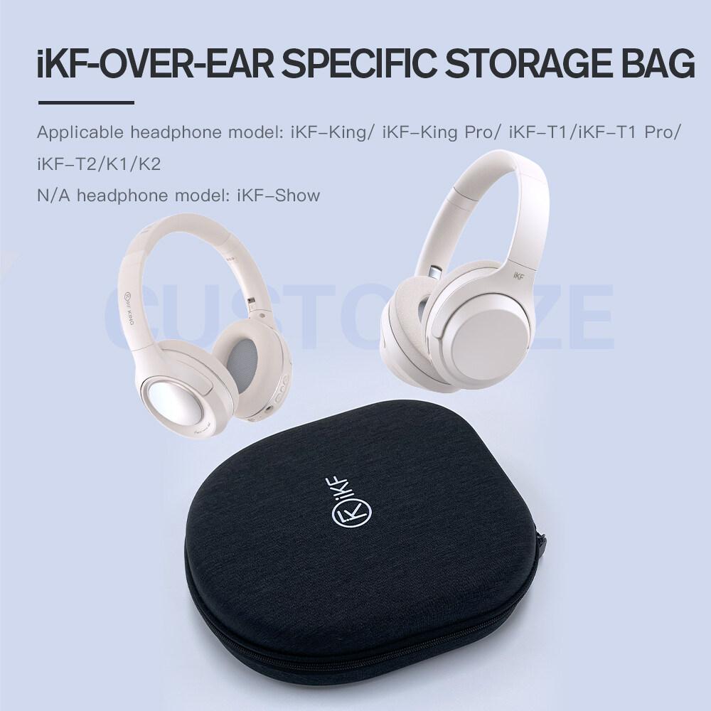 iKF Over-Ear Headphone Case Storage Bag King Universal T1 Waterproof And Anti-Drop Multi-Function Storage Box Data Cable Power Cord Portable Earphone Bag T2 K2 Dust Protection Box