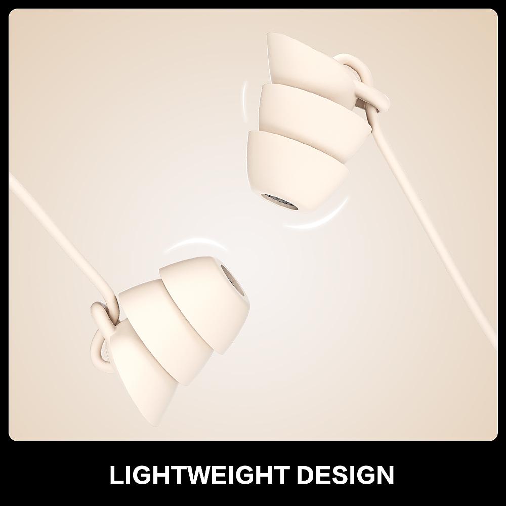 iKF Sleep Wired Earphone Type-C High-quality Sound Insulation and Noise Canceling Microphone In-ear Earphone, Compatible with ios/Android